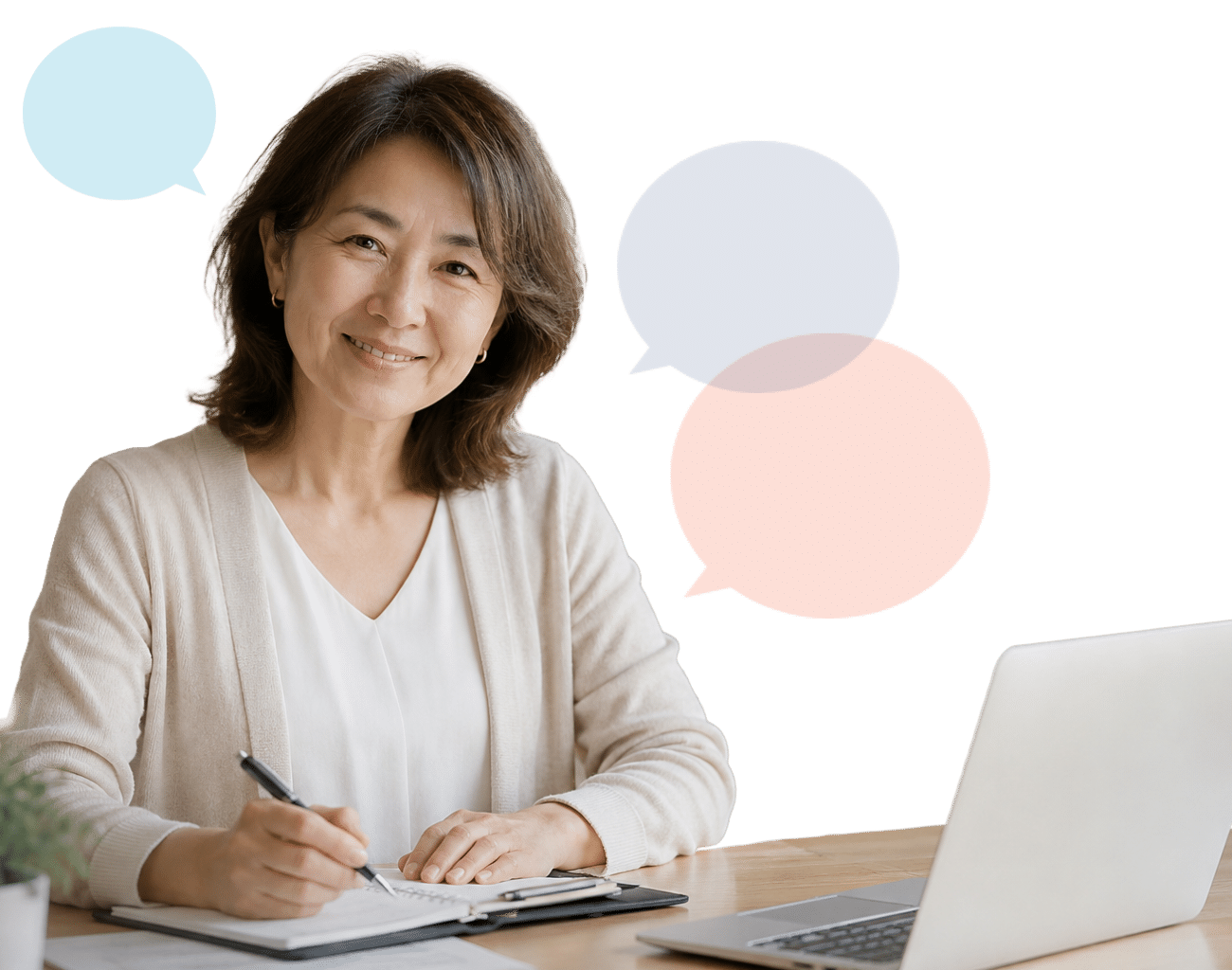 asian lady smiling